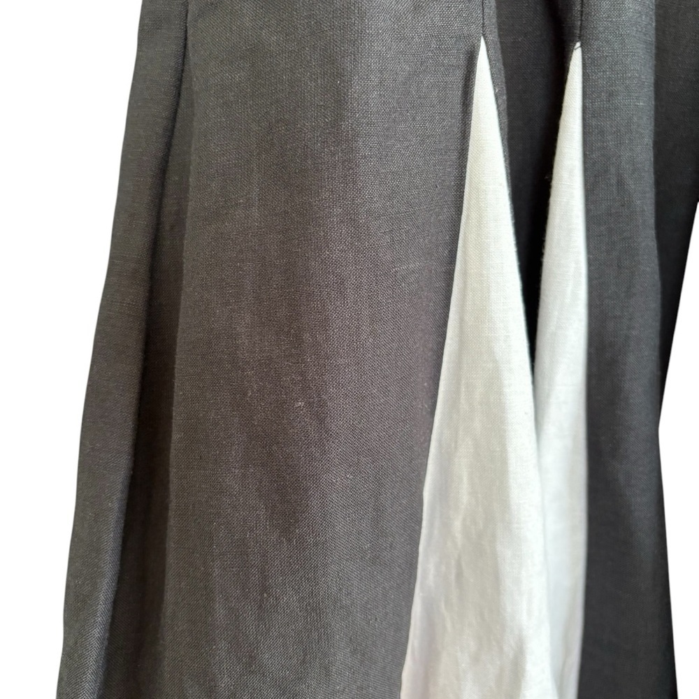 Pleated Sleeveless Midi Dress Lined Size 20 Classic Minimalist Timeless Chic - Picture 10 of 15